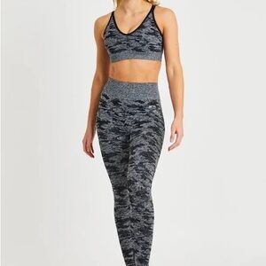 AYBL Blue and Black Camo Leggings